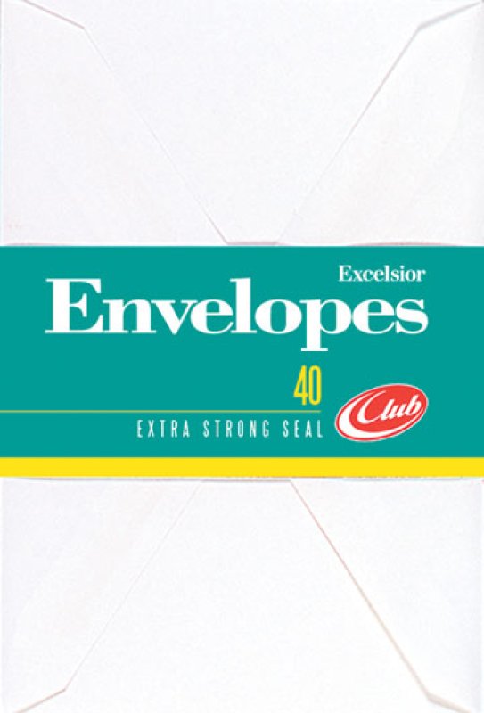 Club Economy Excelsior Envelopes (40pk) 10cmx15cm