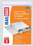 County Stationery Extra Strong White Polythene Mail Bags