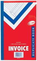 Club Duplicate Invoice Book Size 8" x 5" Ruled Feint 1 - 100 Numbered Pages