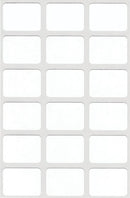 Club Self-Adhesive Assorted White Labels