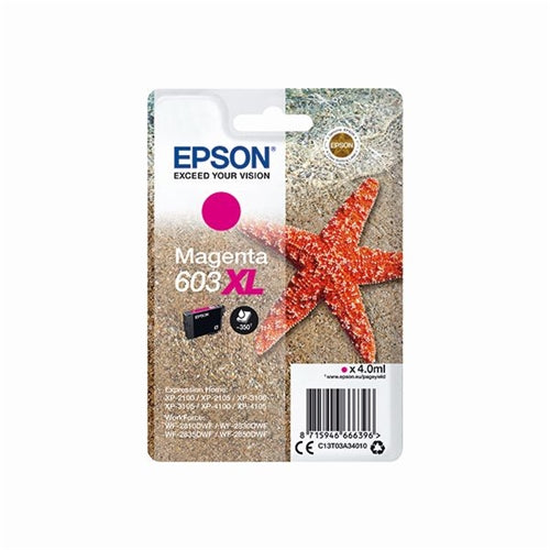 Epson 603XL Ink Cartridge High Yield Starfish Magenta C13T03A34010