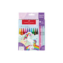 Faber-Castell Felt-tip Pens - Unicorn 10+3 & Stickers