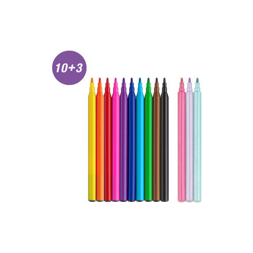 Faber-Castell Felt-tip pen Unicorn 10+3 + stickers (Copy)