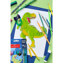 Faber-Castell Felt-tip pen dinosaur 10+3 + stickers