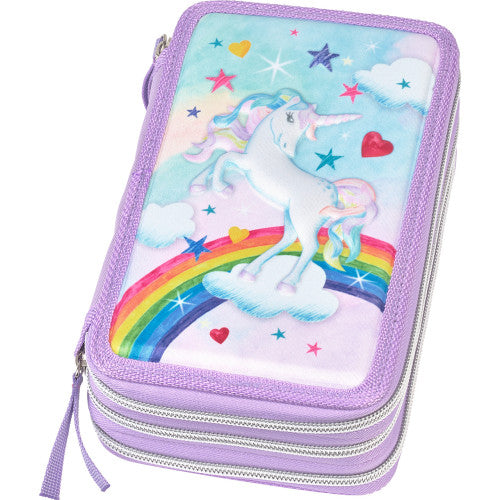 Faber-Castell School case Triple Decker - Unicorn