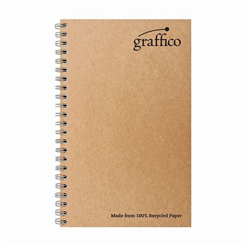 Graffico Recycled Wirebound Notebook 160 Pages A5