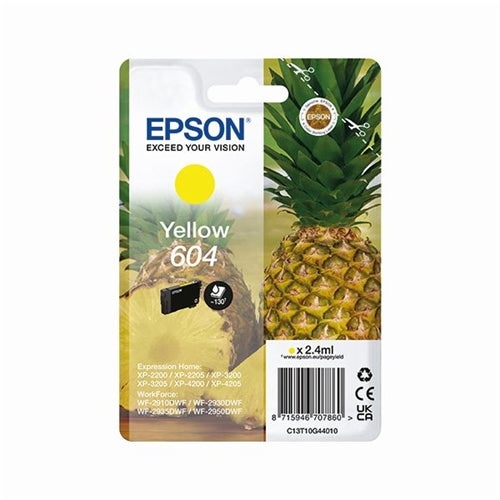 Epson 604 Ink Cartridge Pineapple Yellow C13T10G44010