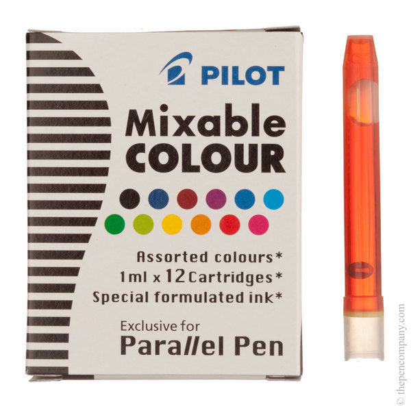 Pilot Parallel Pen Ink Cartridges - Assorted (12 Pack)