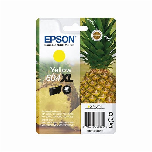 Epson 604XL Ink Cartridge High Yield Pineapple Yellow C13T10H44010