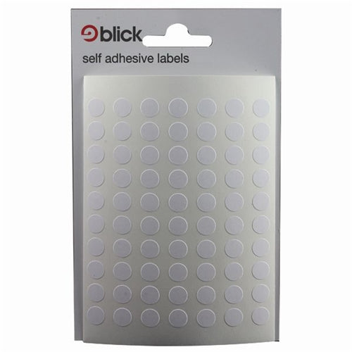 Blick Self-Adhesive White Labels - 8mm Circles (490 Stickers)