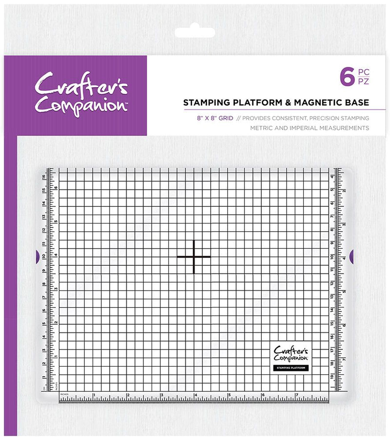 Crafter's Companion Stamping Platform & Magnetic Base - 8x8"