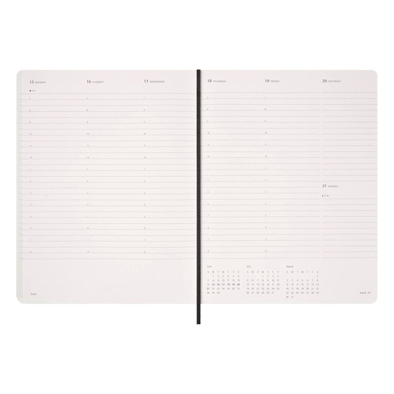 Moleskine Softcover Weekly Vertical Planner 15-Month 2025-26 - XXL