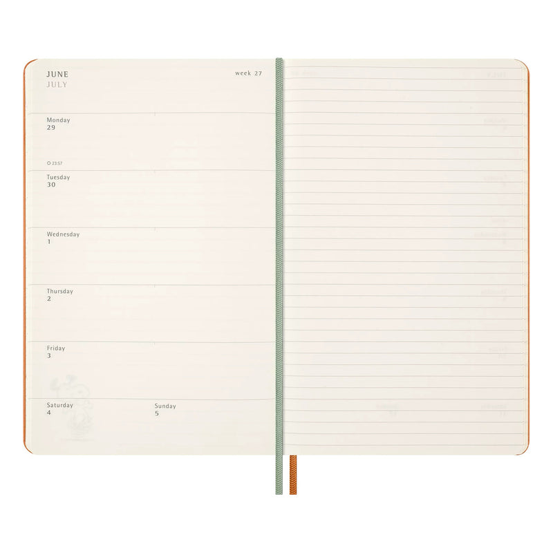 Moleskine Limited Edition Peanuts Hardcover Weekly Notebook Diary/Planner 12-Month 2026 - Large