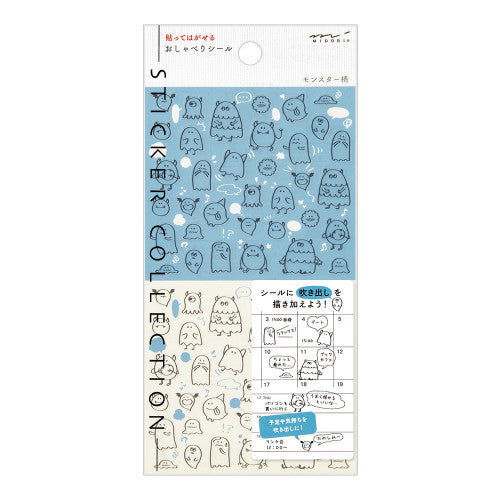 Midori Sticker Collection - Chat Monsters 2591