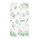 Midori Journaling Transfer Sticker - Flowering Plants 2632