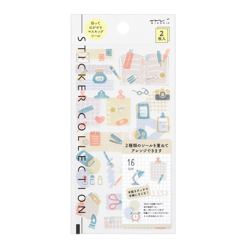 Midori Sticker Collection - Stationery 2640 (2 Sheets)