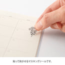 Midori Sticker Collection - Monotone Flower 2642 (2 Sheets)
