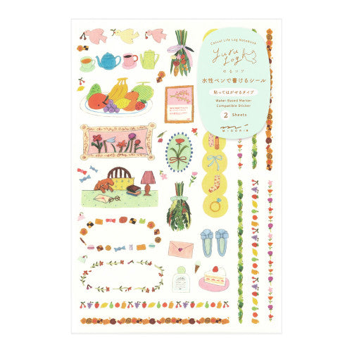 Midori Yuru Log Sticker - My Life (2 Sheets)
