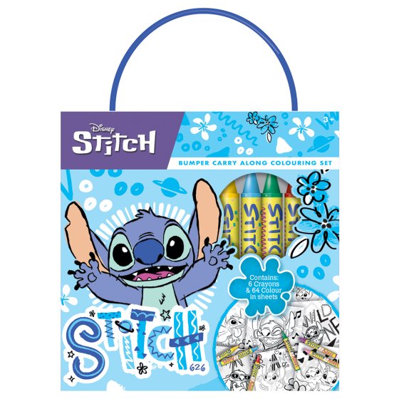 Design group - Disney Stitch Bumper Carry-Along Colouring Set