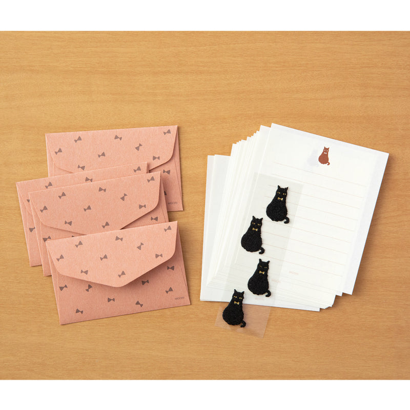 Midori Mini Letter Set with Stickers - Cat 306