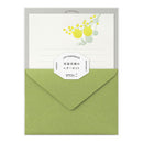 Midori Letterpress Letter Set - Yellow Bouquet 461