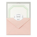 Midori Letterpress Letter Set - Pink Frame 462