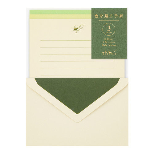 Midori Giving a Colour Letter Set - Colour of Green 916