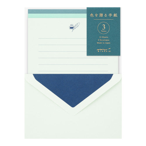 Midori Giving a Colour Letter Set - Colour of Blue 917