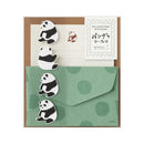 Midori Mini Letter Set with Stickers - Panda A 952