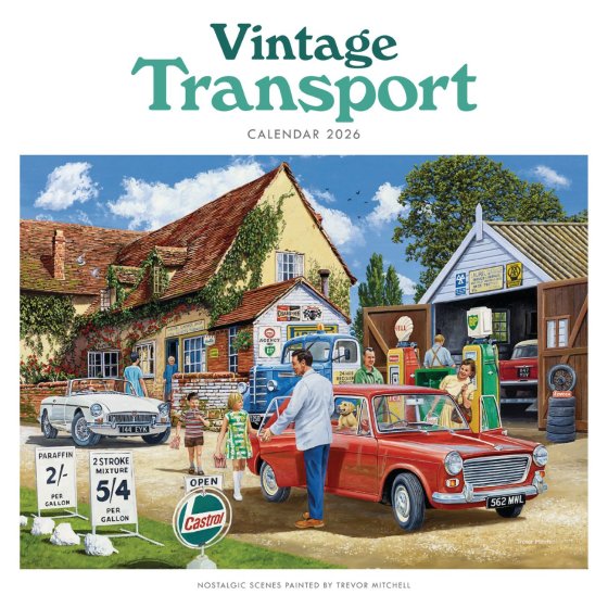 Carousel Vintage Transport 2026 Calendar
