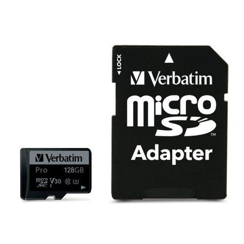Verbatim Pro microSDXC Memory Card Class 3 128GB
