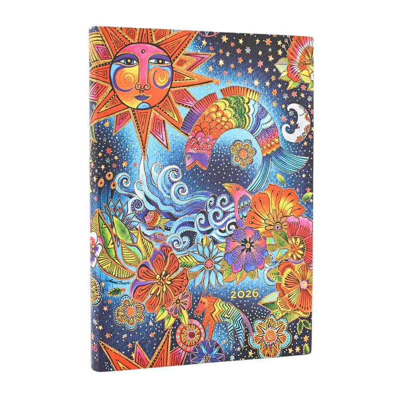 Paperblanks 2026 Flexi Midi Horizontal Weekly 12-Month Planner