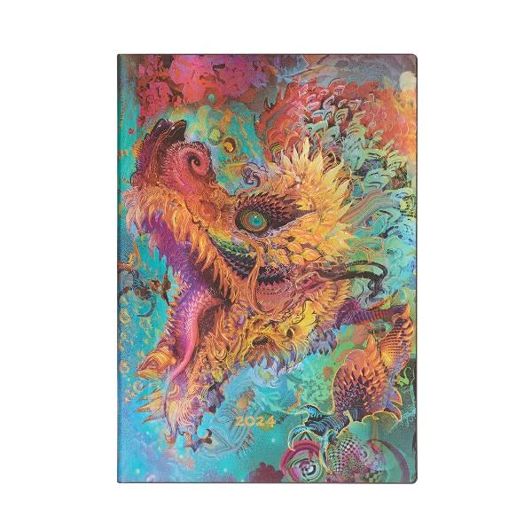 Paperblanks 2024 Flexi Midi Horizontal Weekly 12-Month Planner