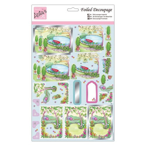 Anita's Foiled Decoupage - Relax in the Garden