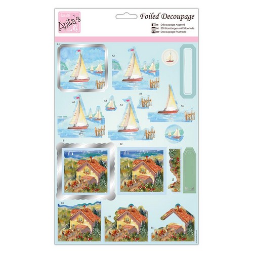 Anita's Foiled Decoupage - Sail Away