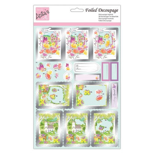 Anita's Foiled Decoupage - Butterfly Meadow