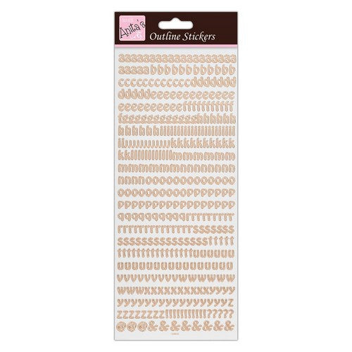 Anita's Outline Stickers - Small Letters