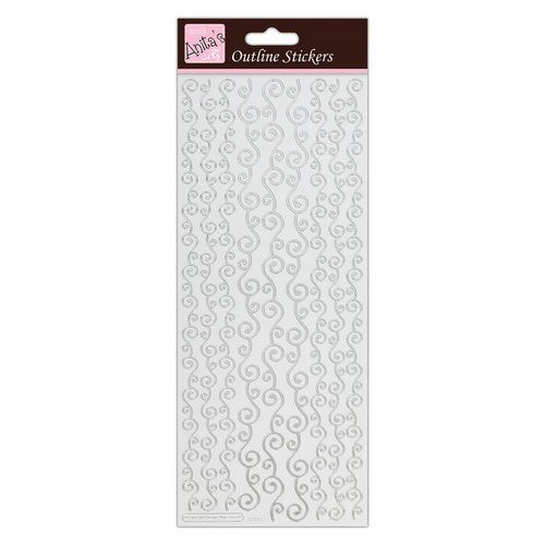 Anita's Outline Stickers - Silver Borders