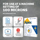 Fellowes Apex A4 Standard Laminating Pouches Clear (Pack of 100)