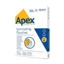 Fellowes Apex A4 Medium Laminating Pouches Clear (Pack of 100)