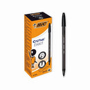 Bic Cristal Ballpoint Pens Ultra Fine 0.7mm Black (Pack of 20)