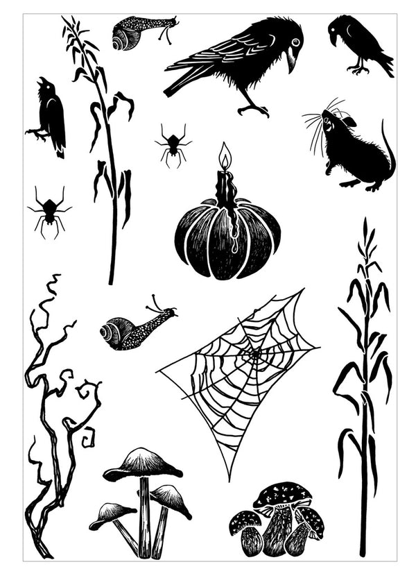 Card-io A6 Clear Stamp Set - Autumn Eve