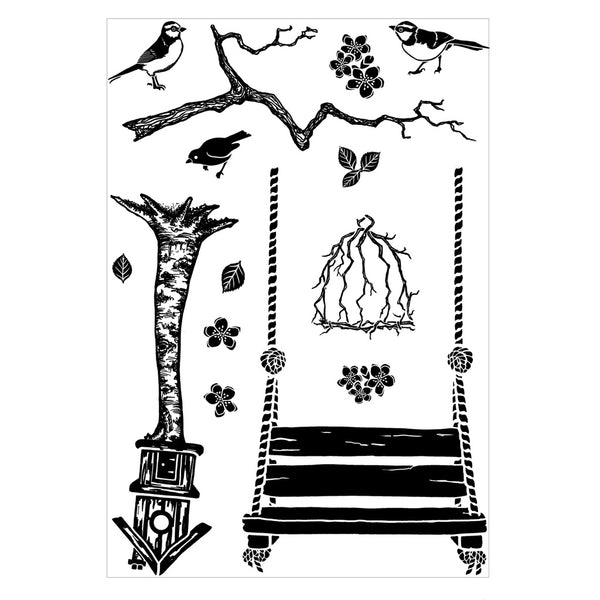 Card-io A6 Clear Stamp Set - Lazy Days