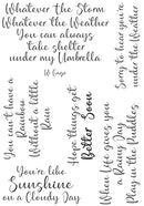 Card-io A6 Clear Stamp Set - Whatever the Weather