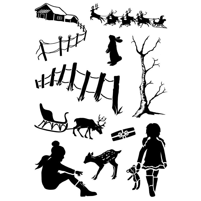 Card-io Collection Clear Stamps - Winter View