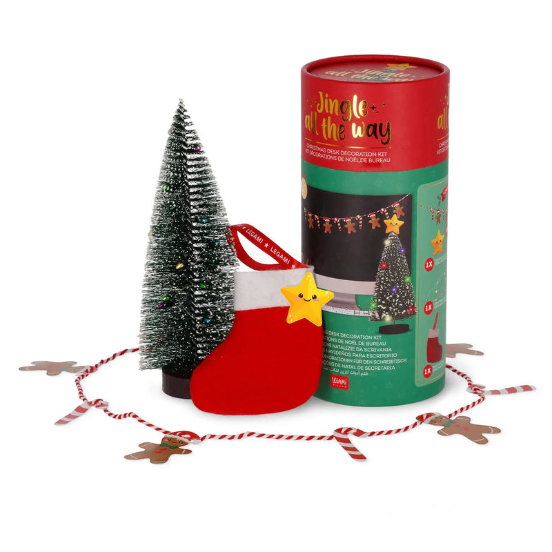 Legami Jingle all the Way Christmas Desk Decoration Kit