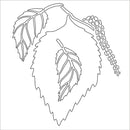 Card-io Majemask Stencil - Birch Leaf