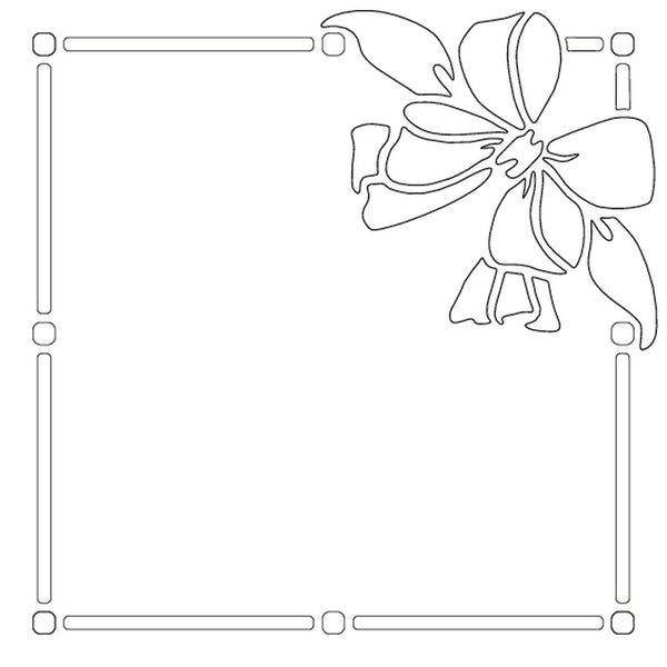 Card-io Majemask Stencil - Bow Frame