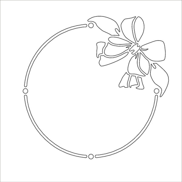 Card-io Majemask Stencil - Round Bow Frame