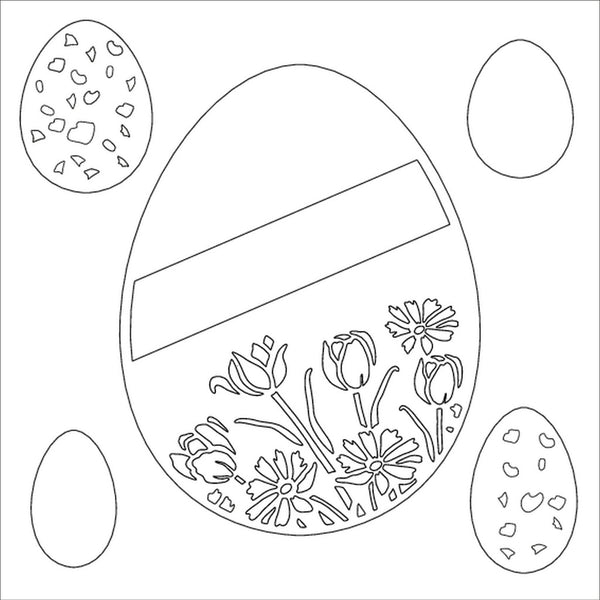 Card-io Majemask Stencil - Easter Eggs